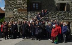 Les membres de l'association François Guiguet sur les rives du lac Léman